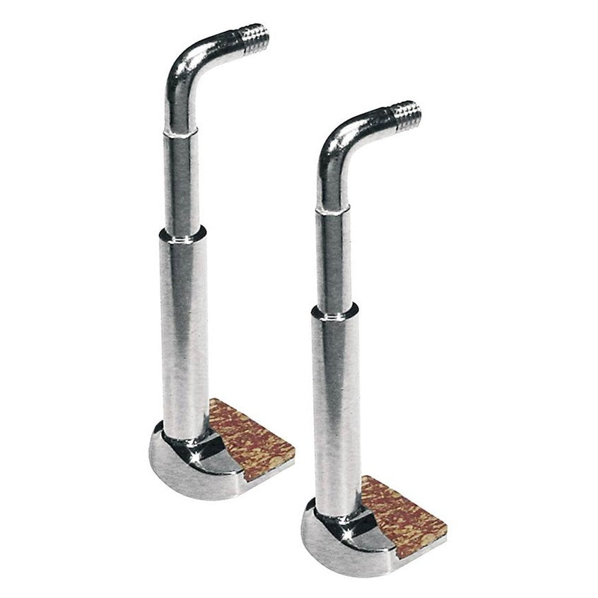 Wolf CSW-51 chinrest clamps for violin and viola, Original Wolf model, nickel plated, 2-pack
