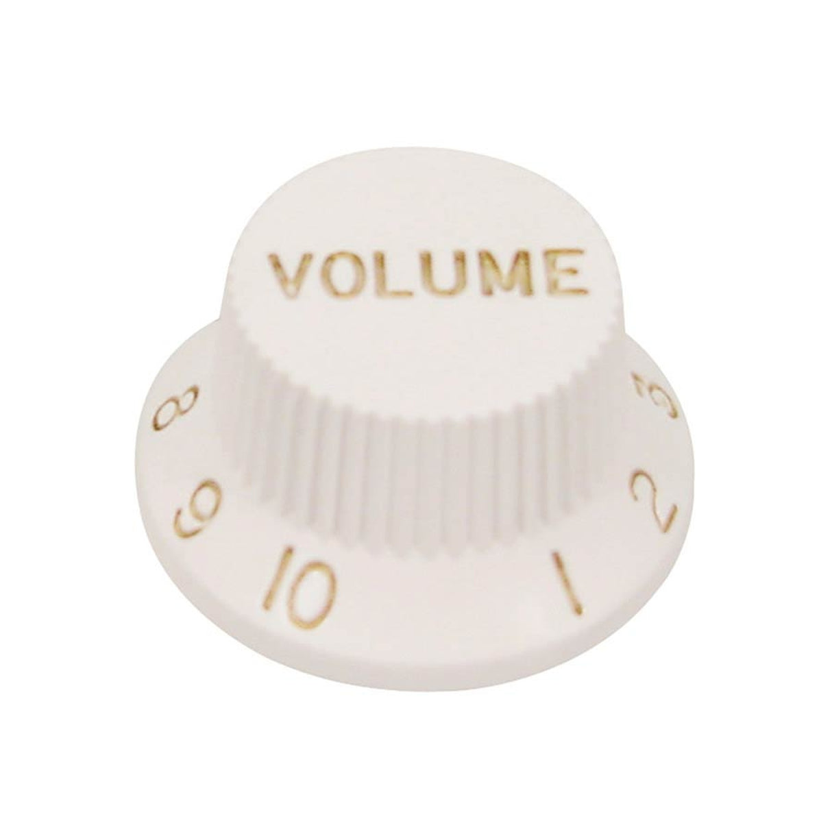 Boston KW-244-V Bellknop - Witte Volumeknop voor Inch Pot Shafts