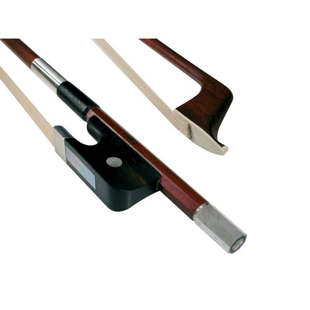 Dörfler DBF6-18 contrabas strijkstok, 1/8, French style, brazil wood, rond