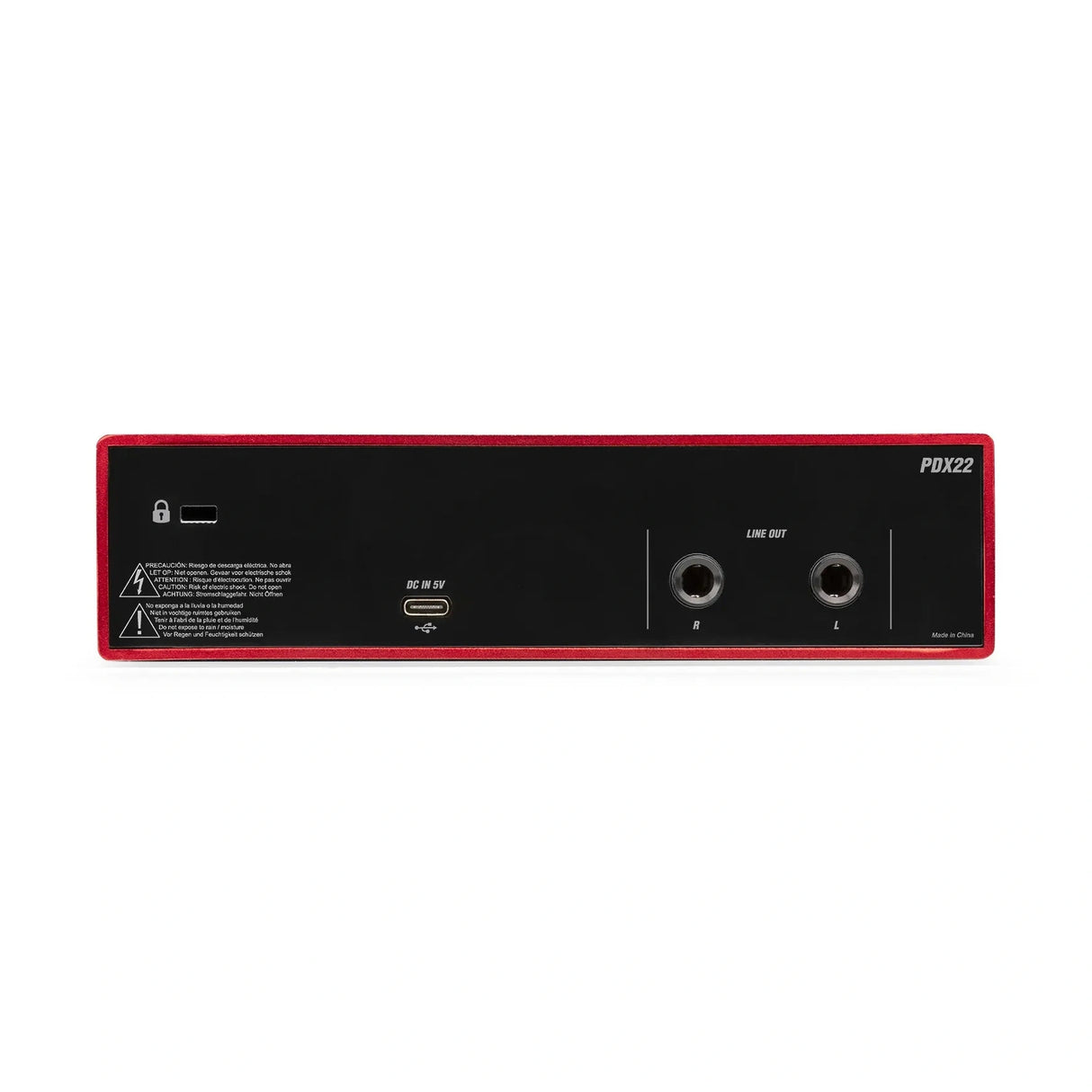 Power Dynamics PDX22 PDX Series USB Audio Interface - 2 ingangen 24 bit 192 kHz