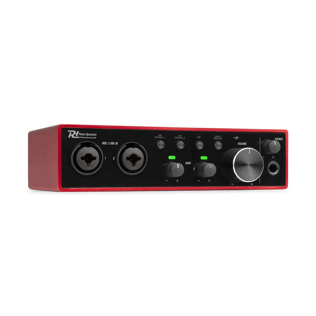 Power Dynamics PDX22 PDX Series USB Audio Interface - 2 ingangen 24 bit 192 kHz