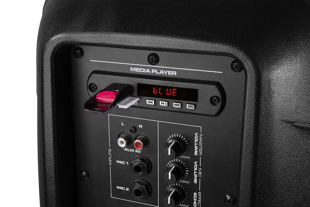 VONYX VPS102A 600W Actieve Speakerset met Bluetooth, USB/SD en 10 inch Woofers