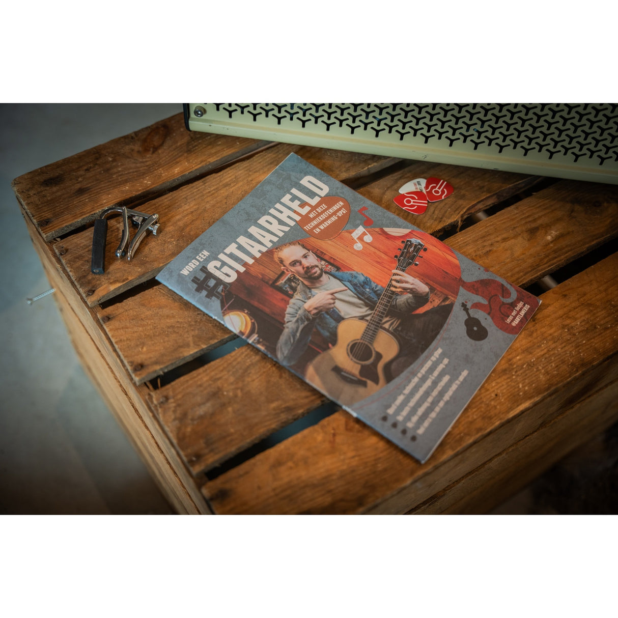 Gitaarheld gitaarboek van Aart Lameris – 17 techniekoefeningen + theorie, tips en video's