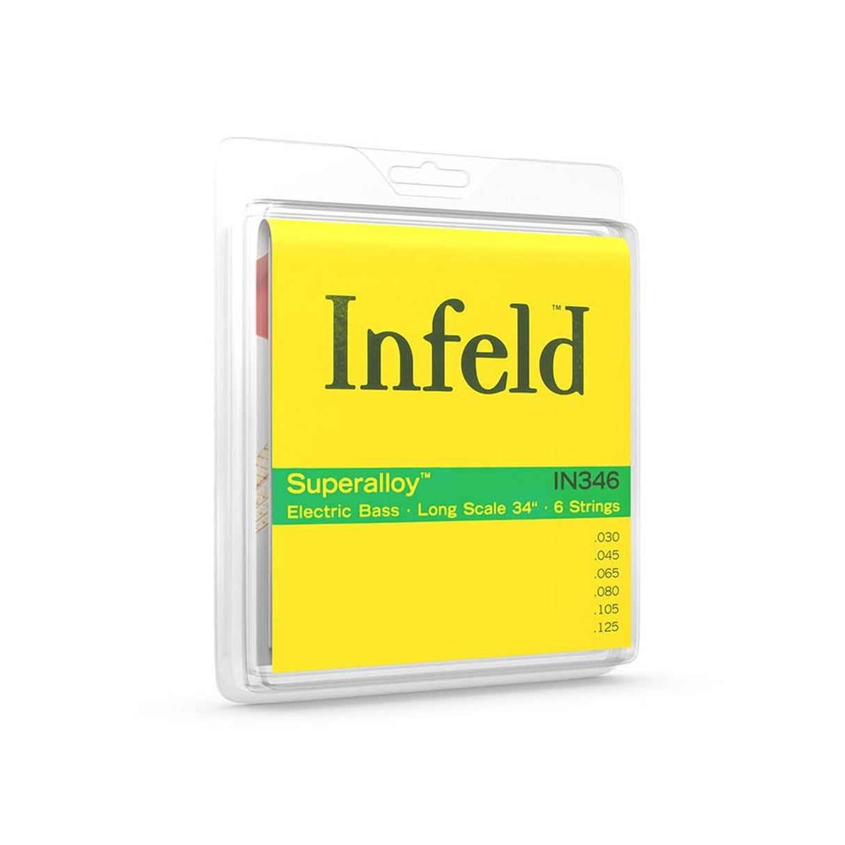 Thomastik Infeld THIN-346 snaren set 6-snaar bass, superalloy hexcore, longscale: 34", 030-045-065-080-105-125