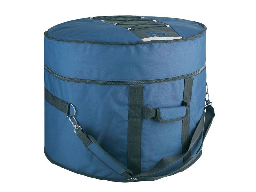 Boston DBL-18-B Deluxe bassdrum gigbag 18", zwart-blauw, 15 mm gevoerd hardfoam