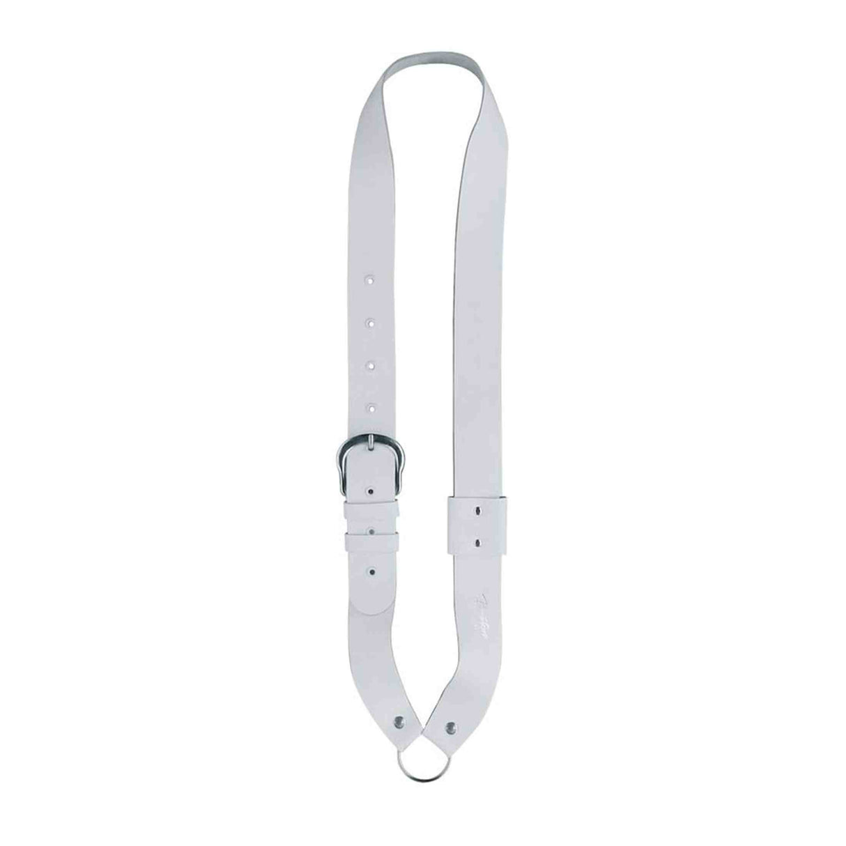 Boston JB-10 Bandelier voor kleine trom (kindermodel), leder, wit 140 cm x 4 cm