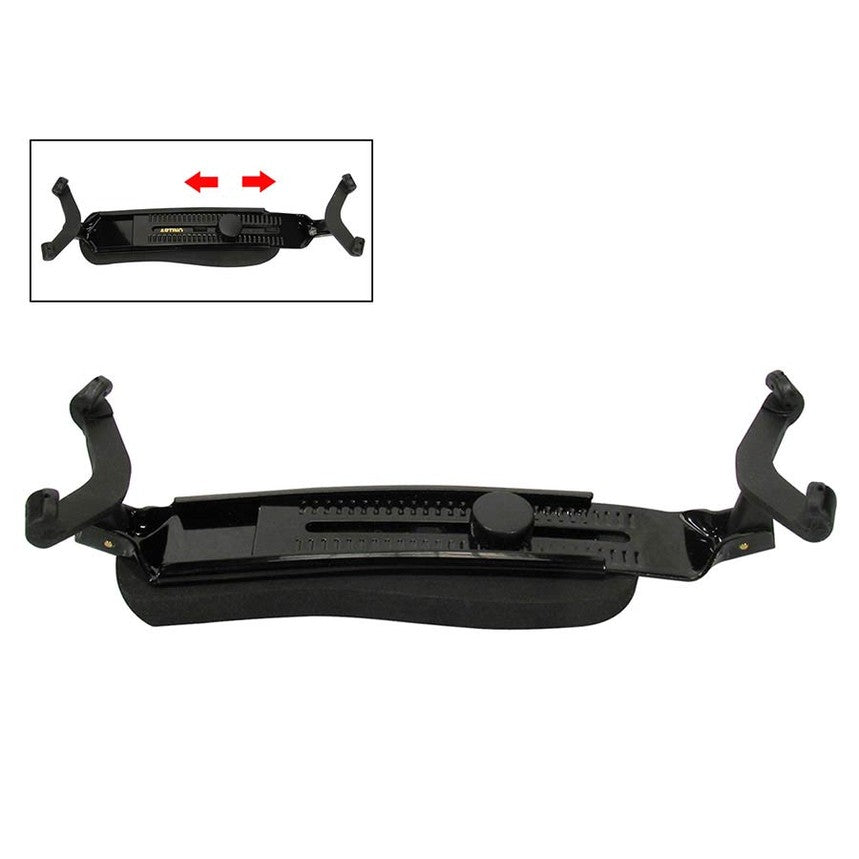 Artino ASR-10 shoulder rest for violin and viola, metal, collapsible, fits violin 1/2 up to viola 17"