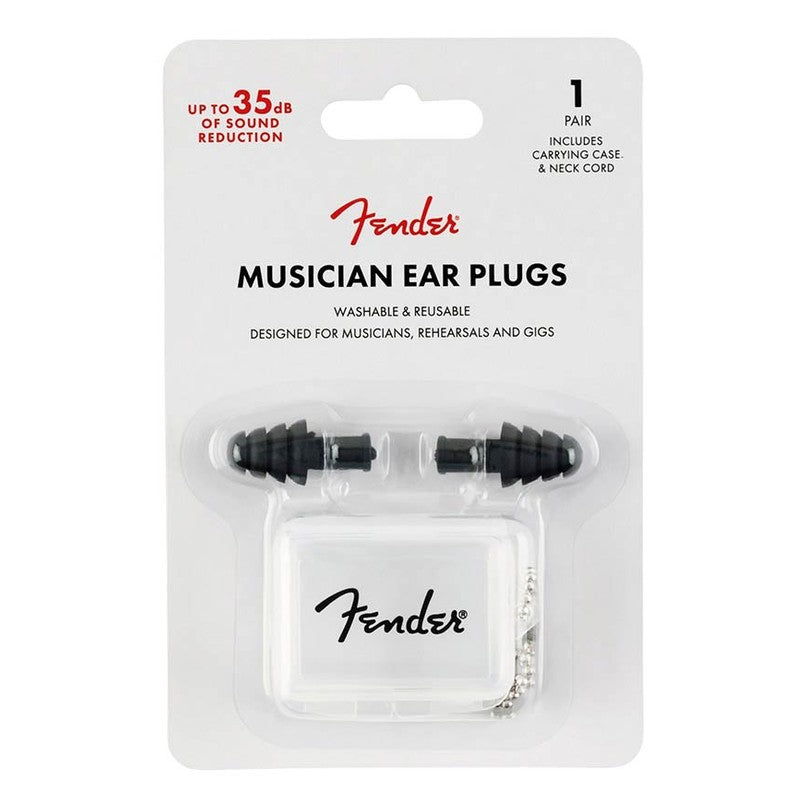 Fender 0990542000 Musician Series Siliconen Gehoorbeschermers – 27 dB met Opbergtasje
