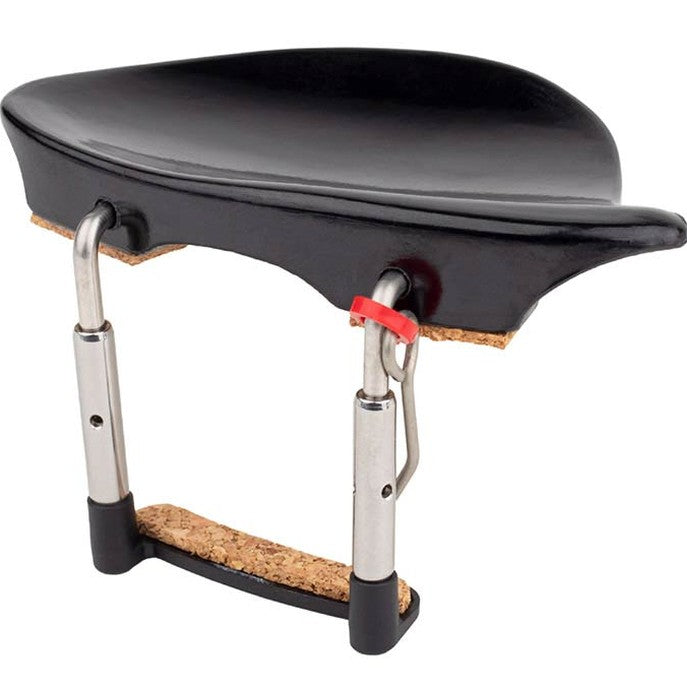 ELS CR-5014 chinrest bakelite Dresden model, 1/4, stainless steel clamps, antiallergical, made in Germany