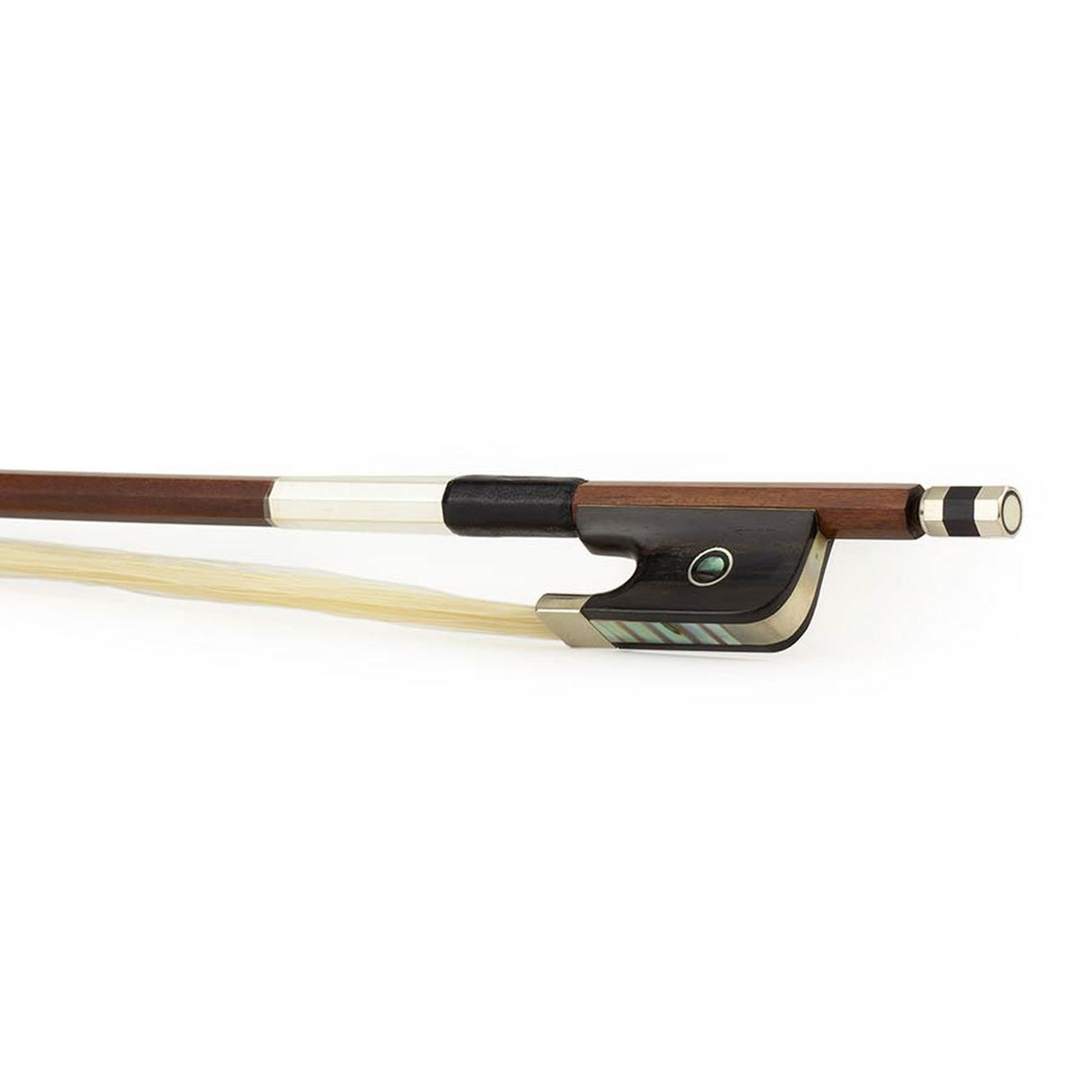 ELS BA-50/14 strijkstok altviool,1/4, pernambuk, achthoekige stok, ebben slof, parijs oog, nikkelen montuur