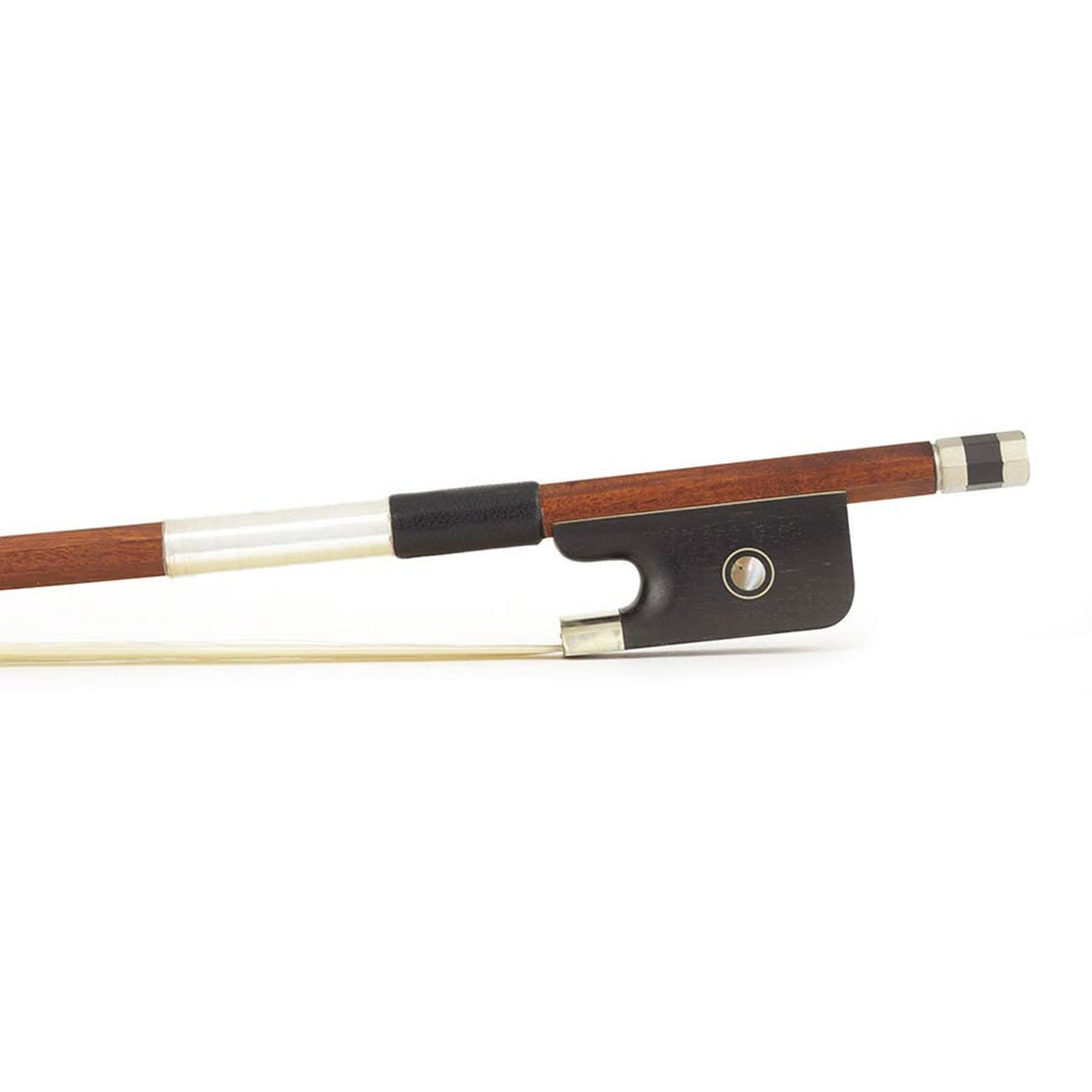 ELS BC-50/12 strijkstok cello, 1/2, pernambuk, achthoekige stok, ebben slof, parijs oog, nikkelen montuur