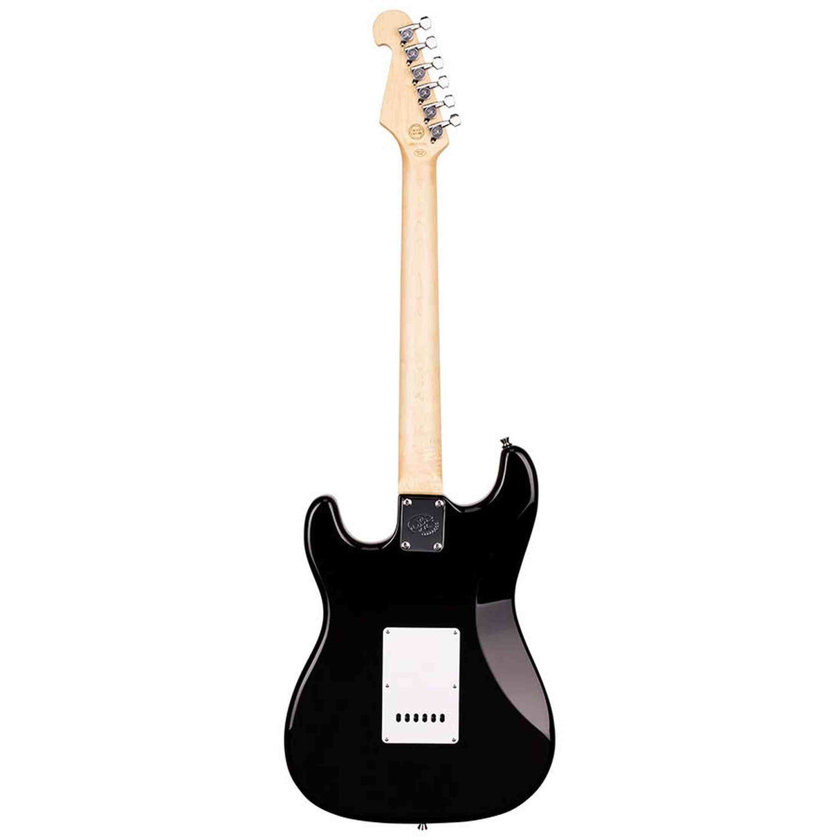 SX ED1/BK elektrische gitaar – 3 single coil pickups, vintage tremolo, zwart + tas