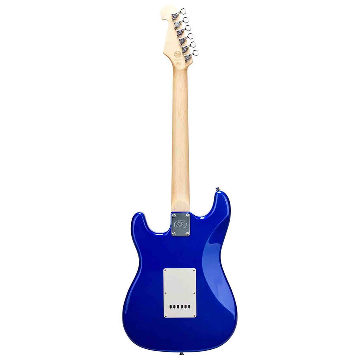 SX ED1/EB elektrische gitaar – 3 single coil pickups, vintage tremolo, Electric Blue + tas