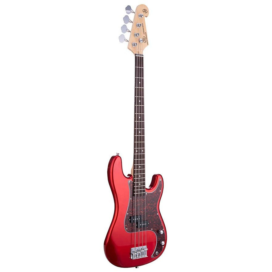 SX BD2/CAR Standard Series P-Style Elektrische Basgitaar Candy Apple Red