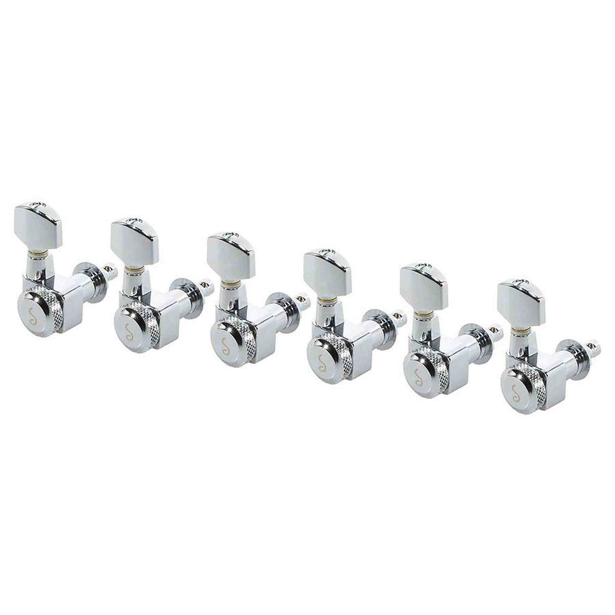 Schaller 5602200150 Stemmechanieken 6L met small metal pegs, staggered locking shaft, chroom