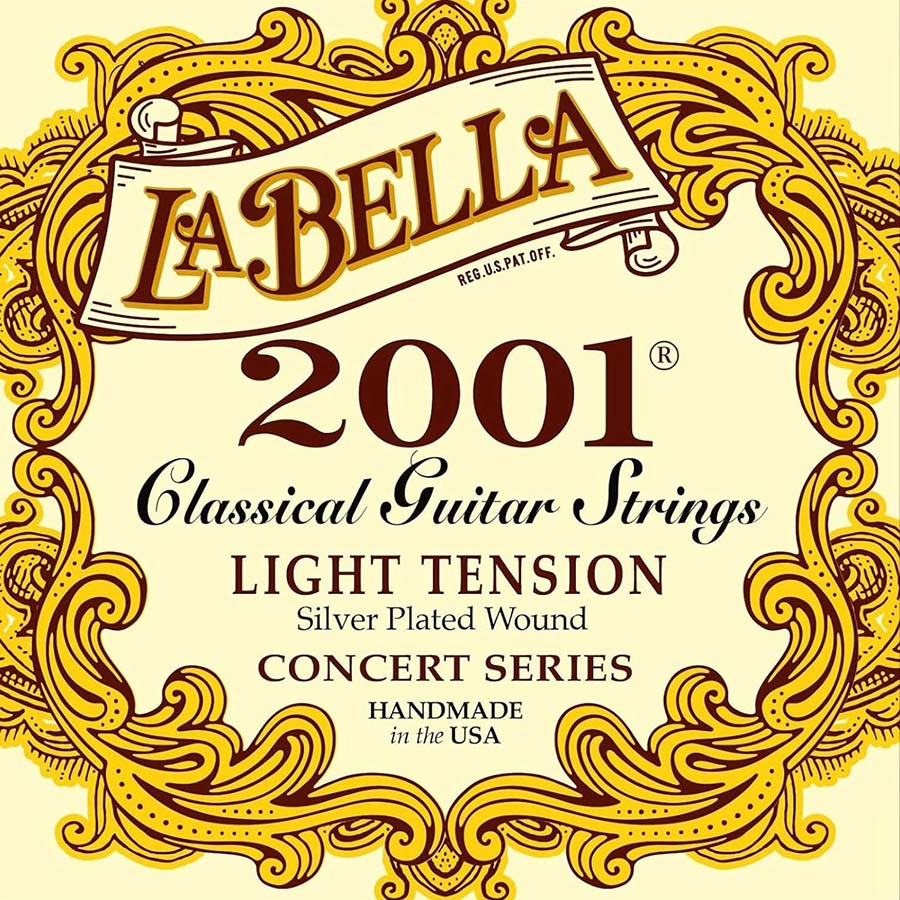 La Bella L-2006L classic single snaar, silverplated wound .104