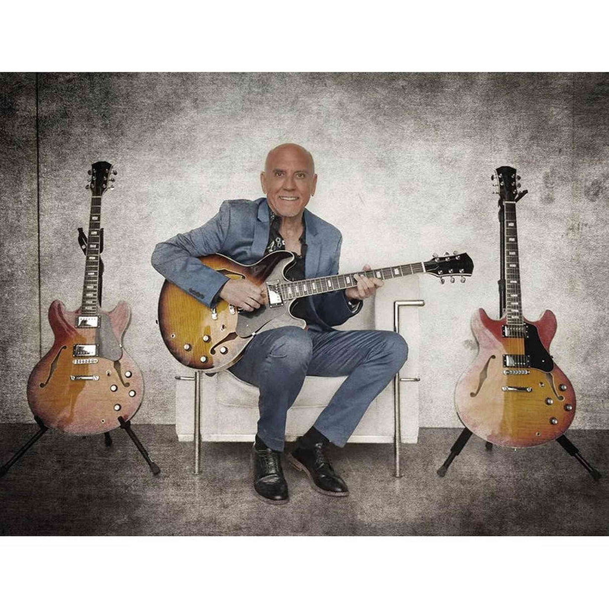 Sire Guitars H7/STR electrische archtop gitaar, esdoorn, see through red