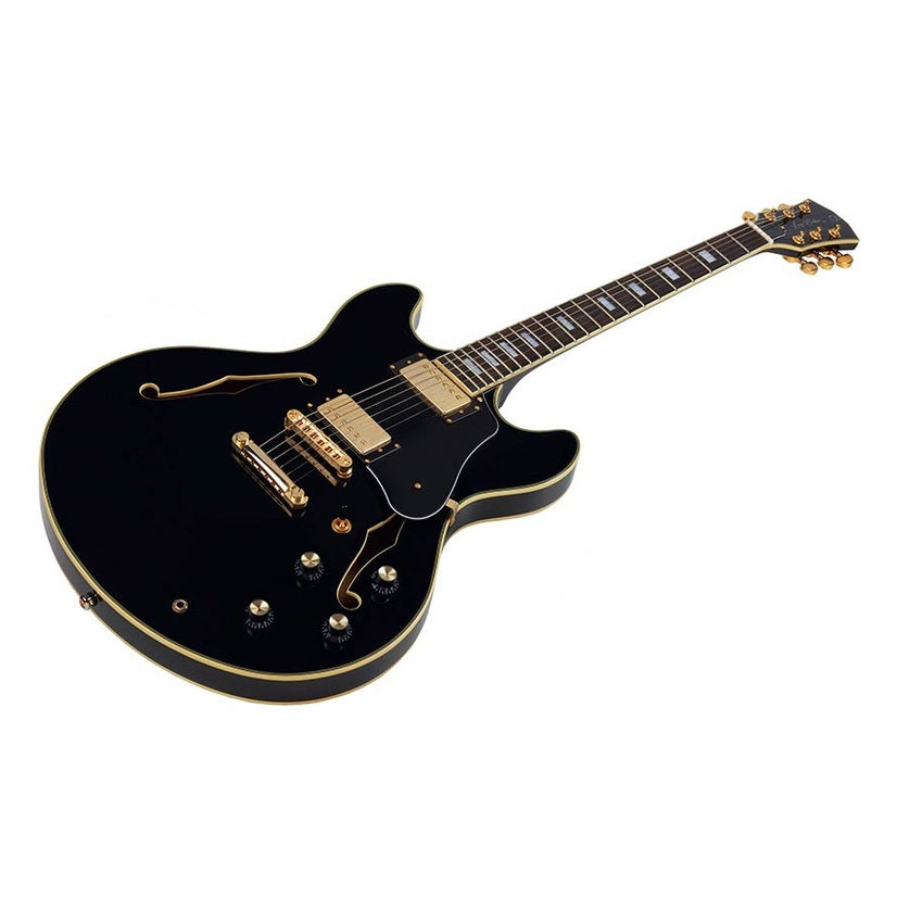 Sire Guitars H7/BK Elektrische archtop gitaar zwart