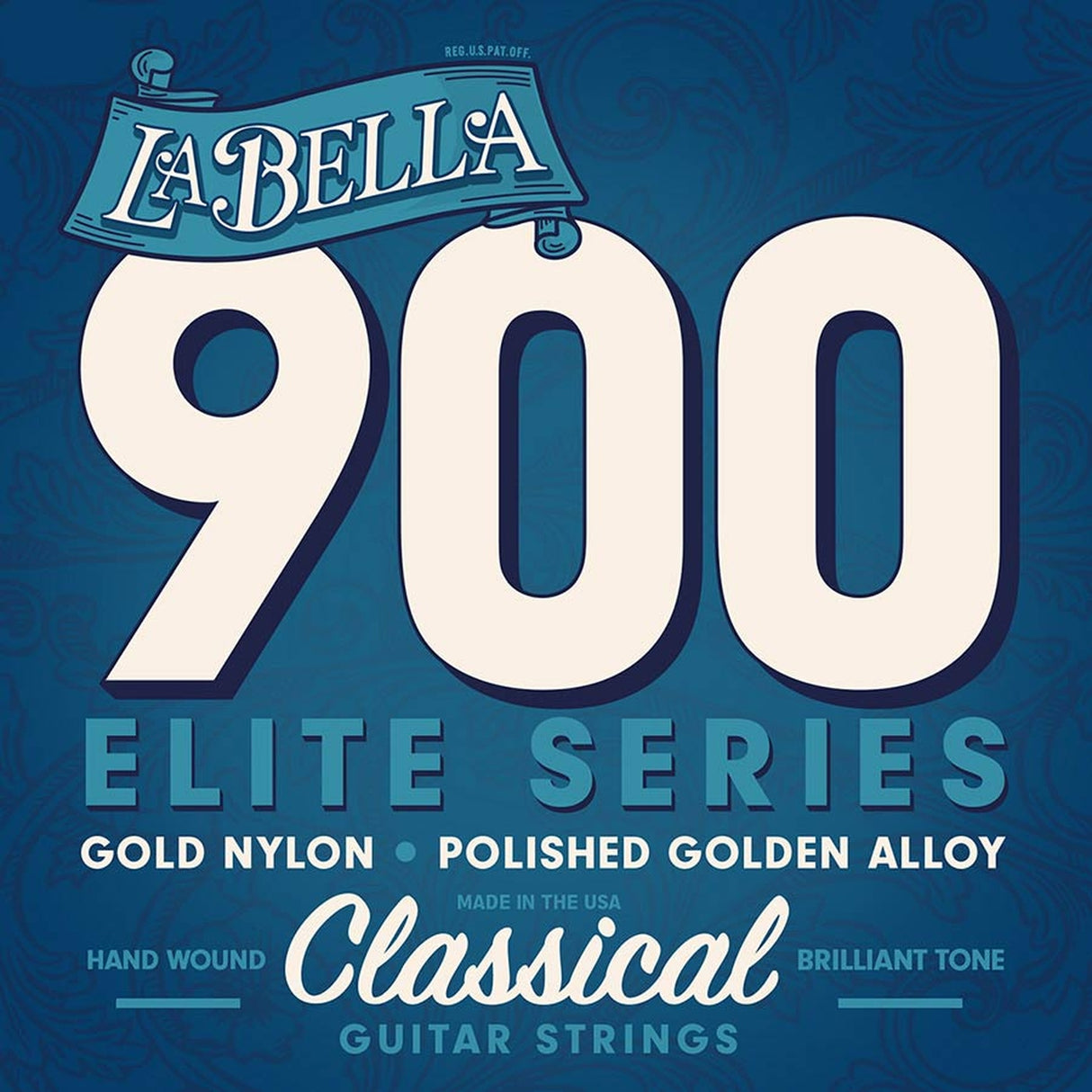 La Bella L-906 G-3 snaar, gold nylon