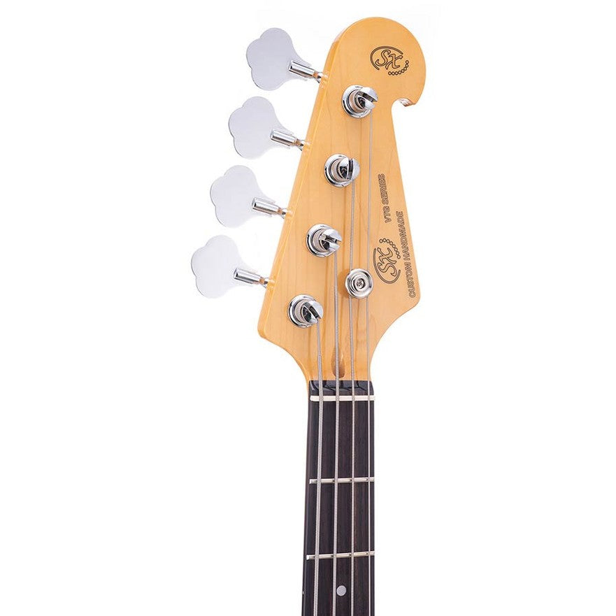 SX SPB62-FR Retro Series 62 P-Style Elektrische Basgitaar Fiesta Red