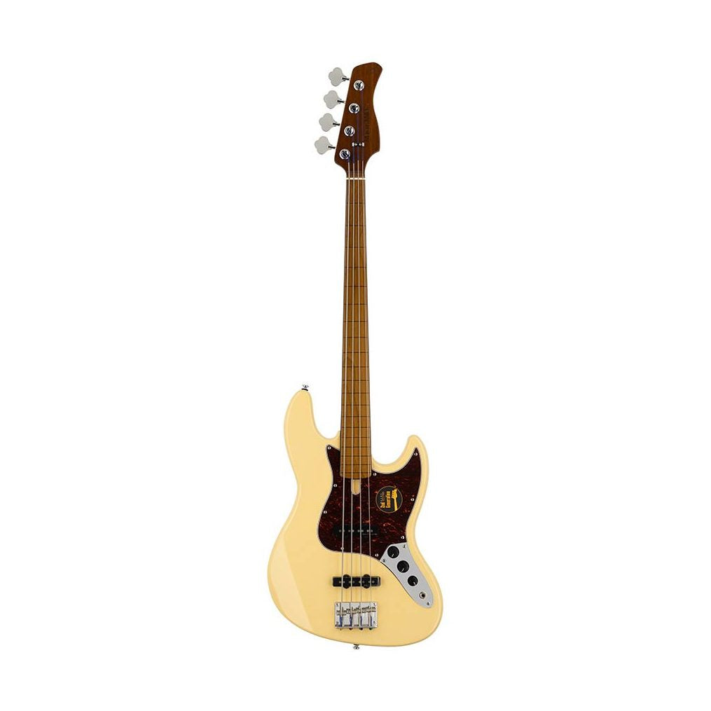 Sire V5 A4F/VWH Marcus Miller Fretless 4-snarige Basgitaar Vintage White