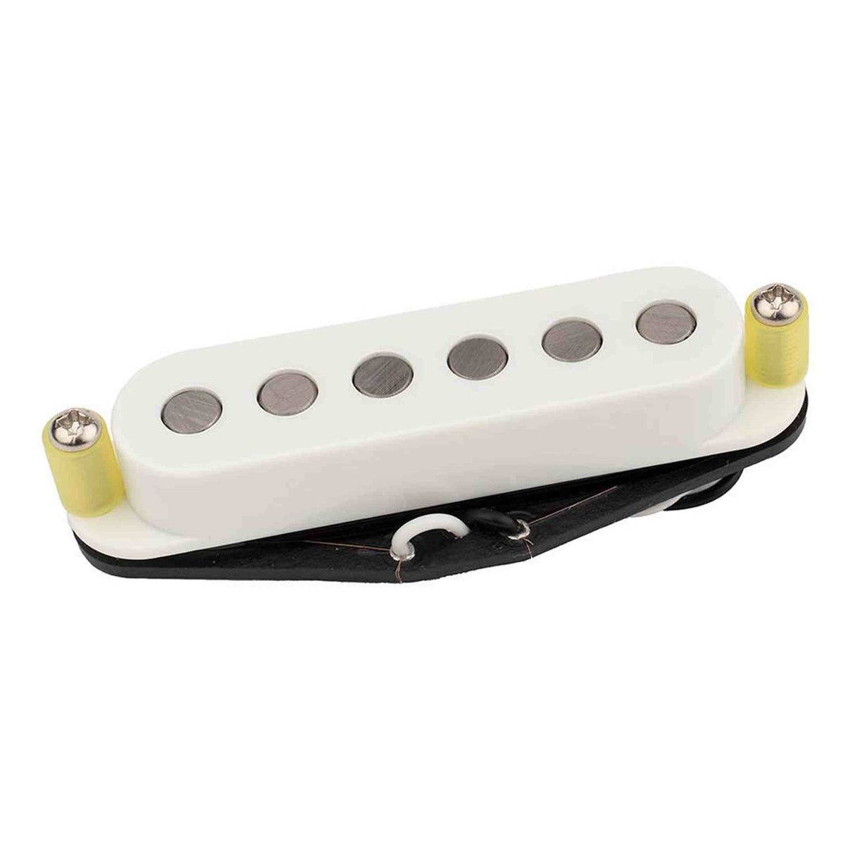 Roswell RP-QSTABWHT Quarter Pound Single Coil ST Pickup - large Alnico 5 rods, brug, wit