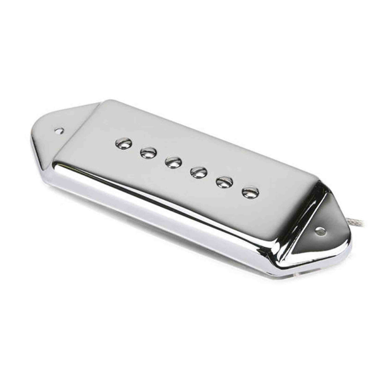 Roswell RP-P90DCRN P90 Single Coil Pickup For Arched Top Guitars - Alnico 5 staafmagneten, hals, chroom