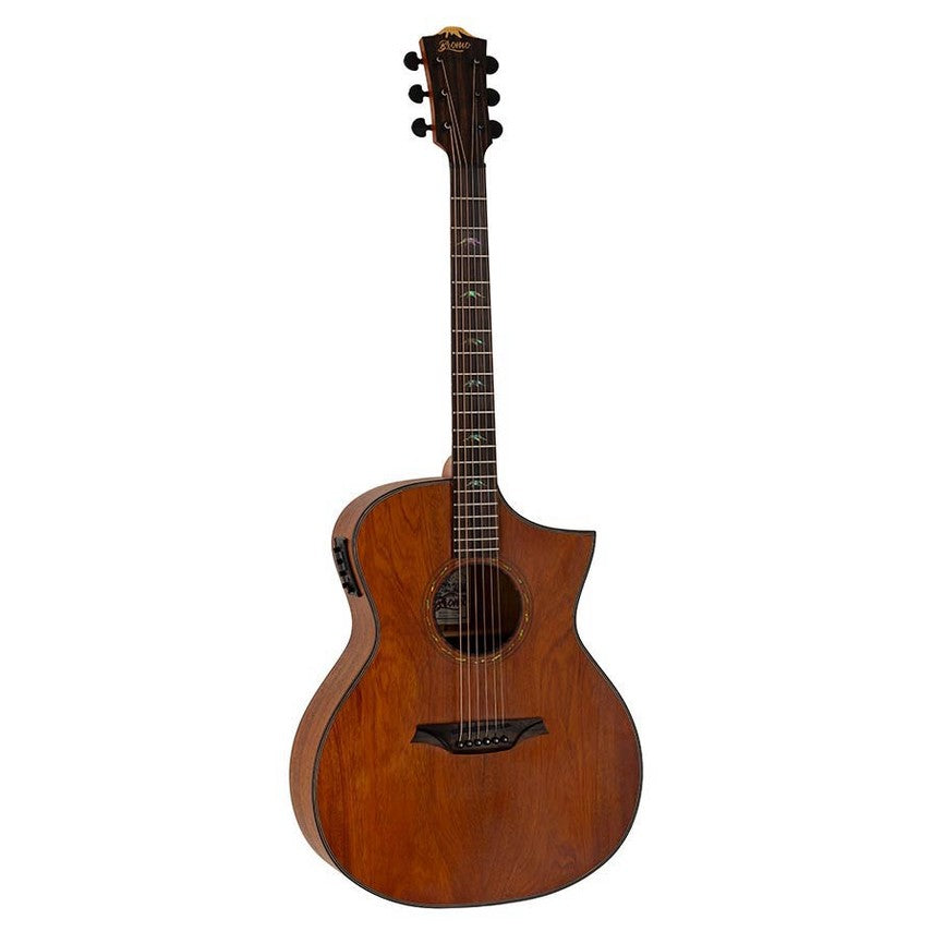 Bromo BAT4MCE Tahoma Series auditorium mahonie semi akoestische western gitaar