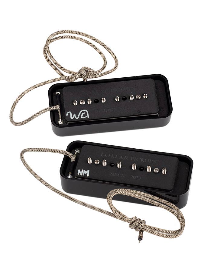 Lollar 10301-111511 P-90 Soapbar Single Coil Set – Hals & Brug, Zwart