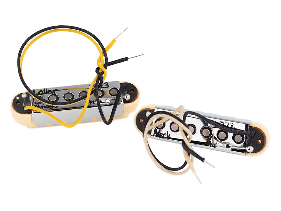 Lollar 10-702-5-5 Jaguar Single Coil Pickup Set – Hals & Brug, Crème