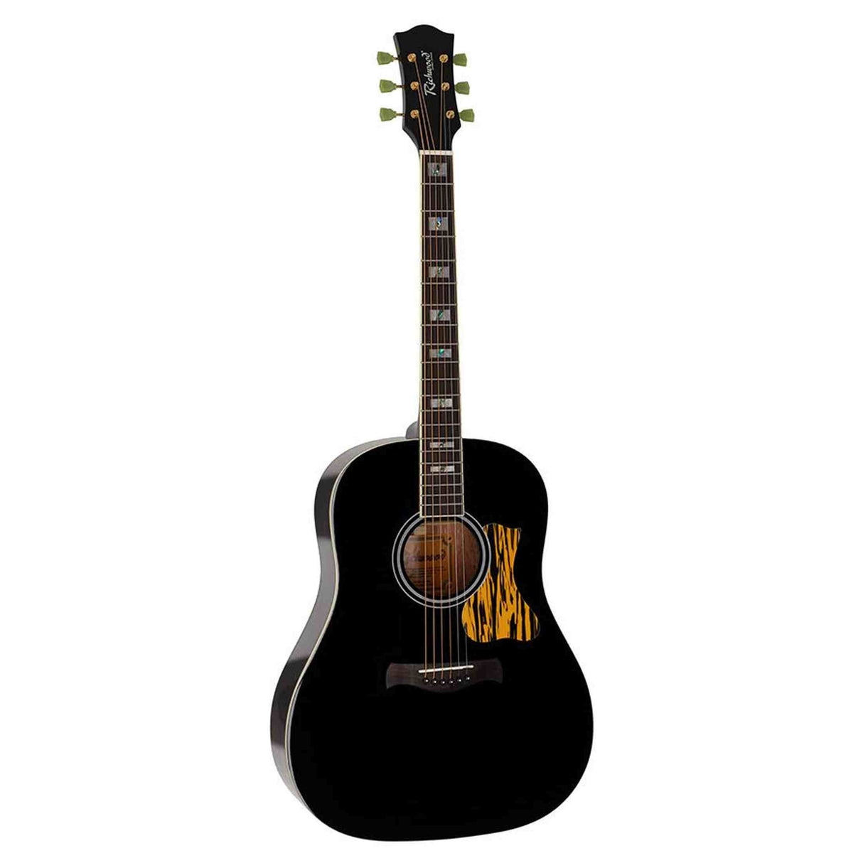 Richwood HSDS42BK Heritage Series Dreadnought massief sparren bovenblad hoogglans zwart