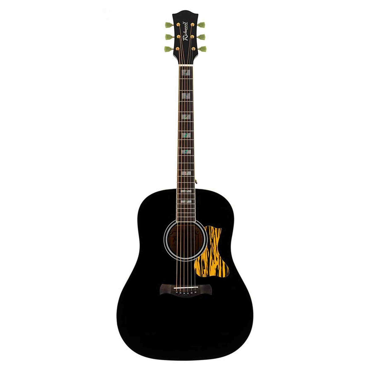 Richwood HSDS42BK Heritage Series Dreadnought massief sparren bovenblad hoogglans zwart