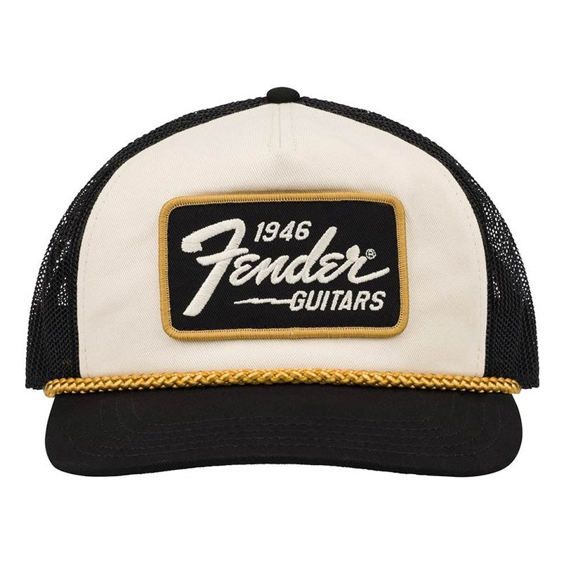 Fender 9122421201 1946 Gold Braid Pet – Crème/Zwart Retro 5-Panel