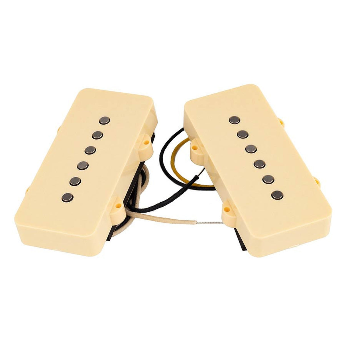Lollar 107051513/63 set van twee "Original '63 Jazzmaster" enkele spoel pickups, hals en brug, crème