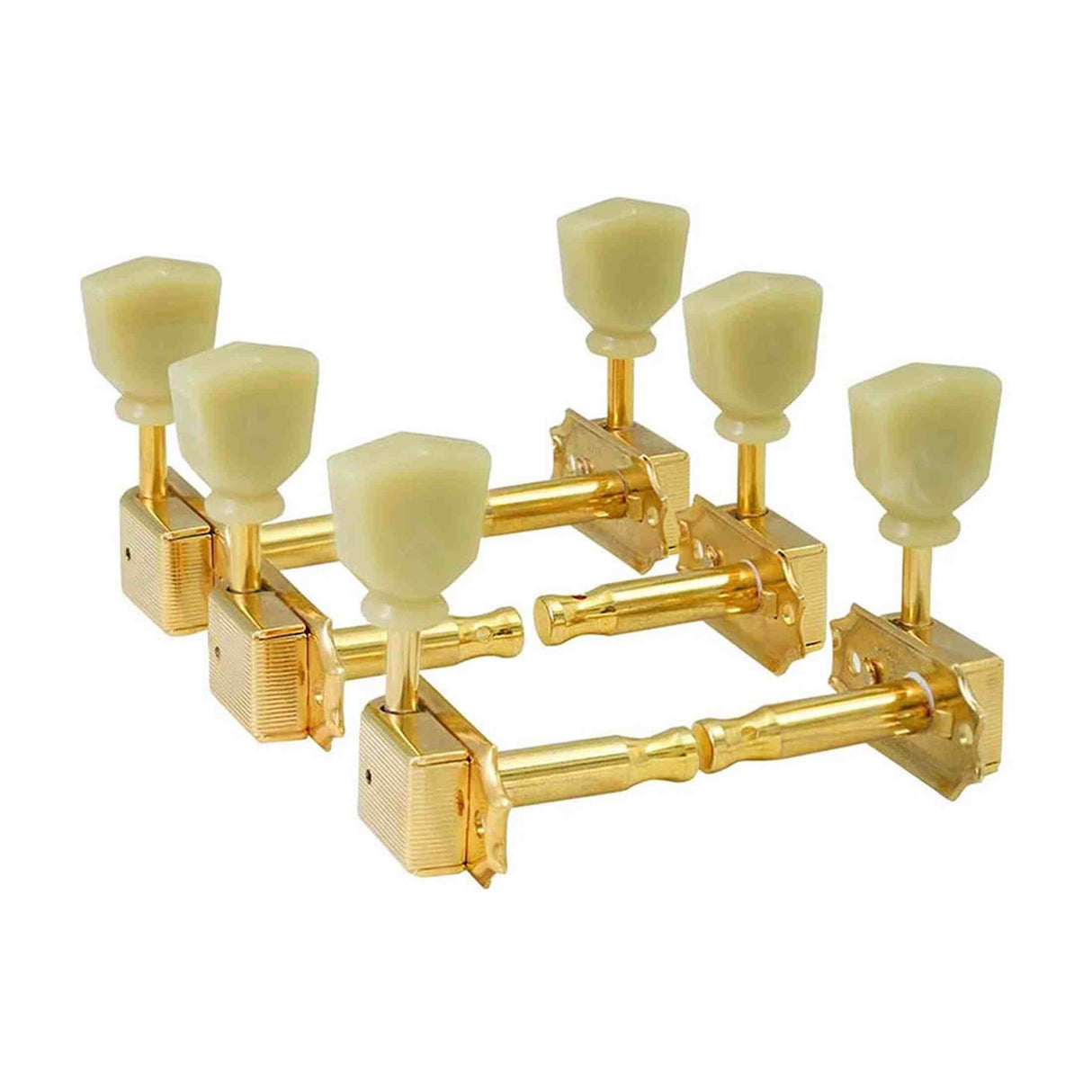 Hosco Japan H-20322GSVTR Stemmechanieken voor gitaar, 3xL + 3xR, Vintage Tone Revival Series, keystone knop, goud