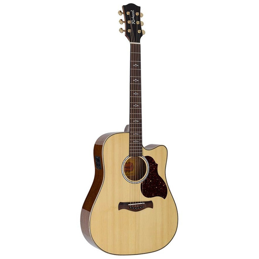 Richwood RD-27-CE Artist Series dreadnought semi akoestische westerngitaar naturel