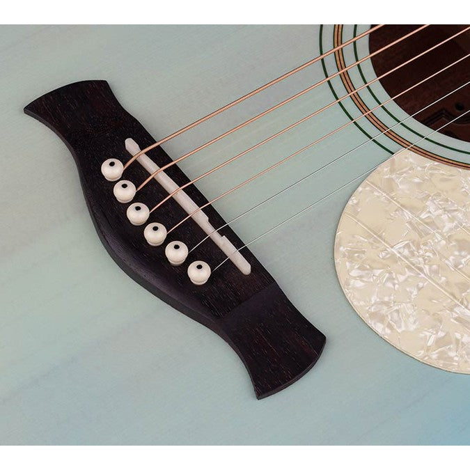 Richwood HSD-55-LB Heritage Series dreadnought akoestische westerngitaar licht blauw