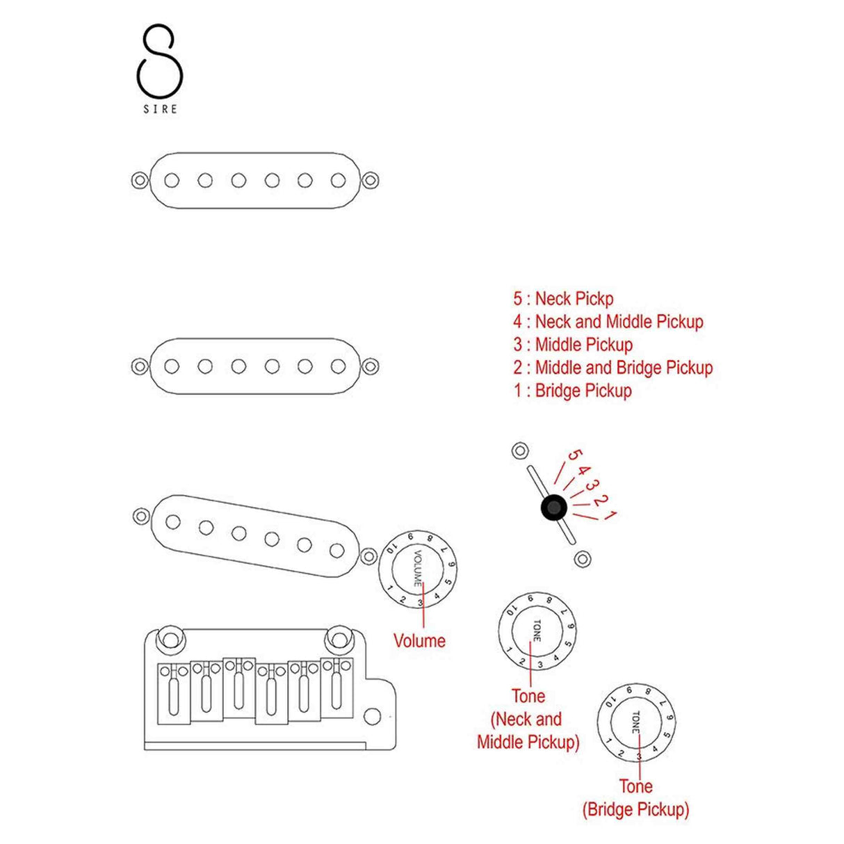 Sire S3N DNA New Gen Larry Carlton elektrische gitaar – S-Style, Dark Navy Blue, stainless steel frets