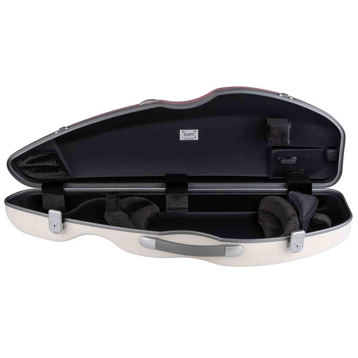 BAM BONB2004XLMW Bonbon vioolkoffer 4/4 wit met bruine top