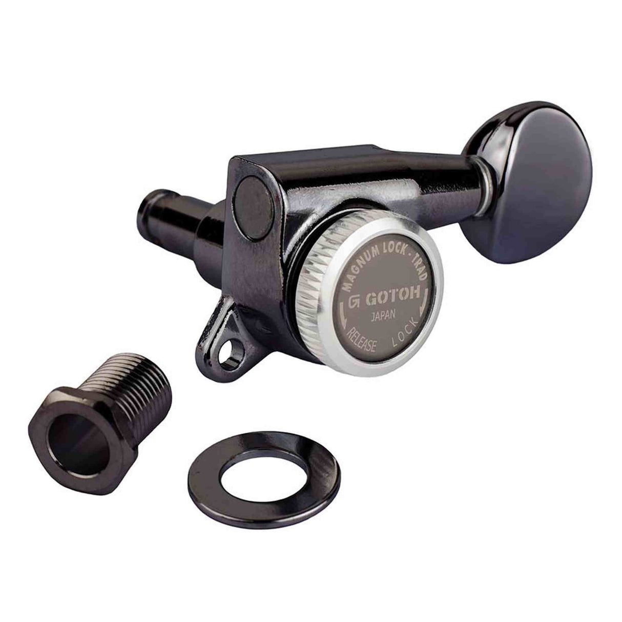 Gotoh GTH15344 SG381 stemmechanieken (posts 3xL 3xXL) met Magnum Lock Trad and 05 knoppen, 6R, cosmo zwart