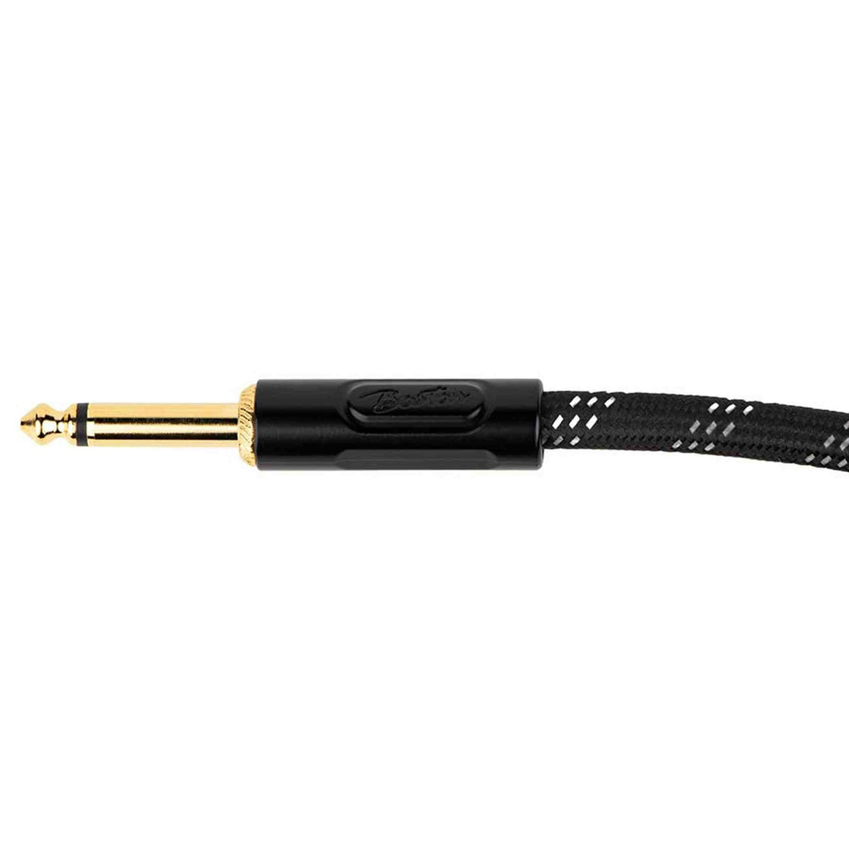 Boston GCRB-15A Prime Series woven jacket instrumentkabel jack–haakse jack 1,5 meter black tweed