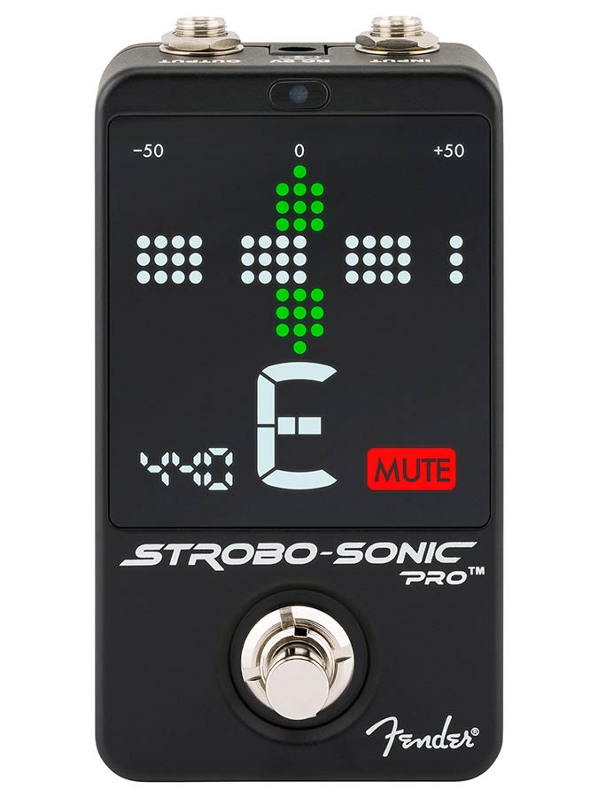 Fender Strobo-Sonic Pro pedaaltuner met strobe display en 3 bypass modes