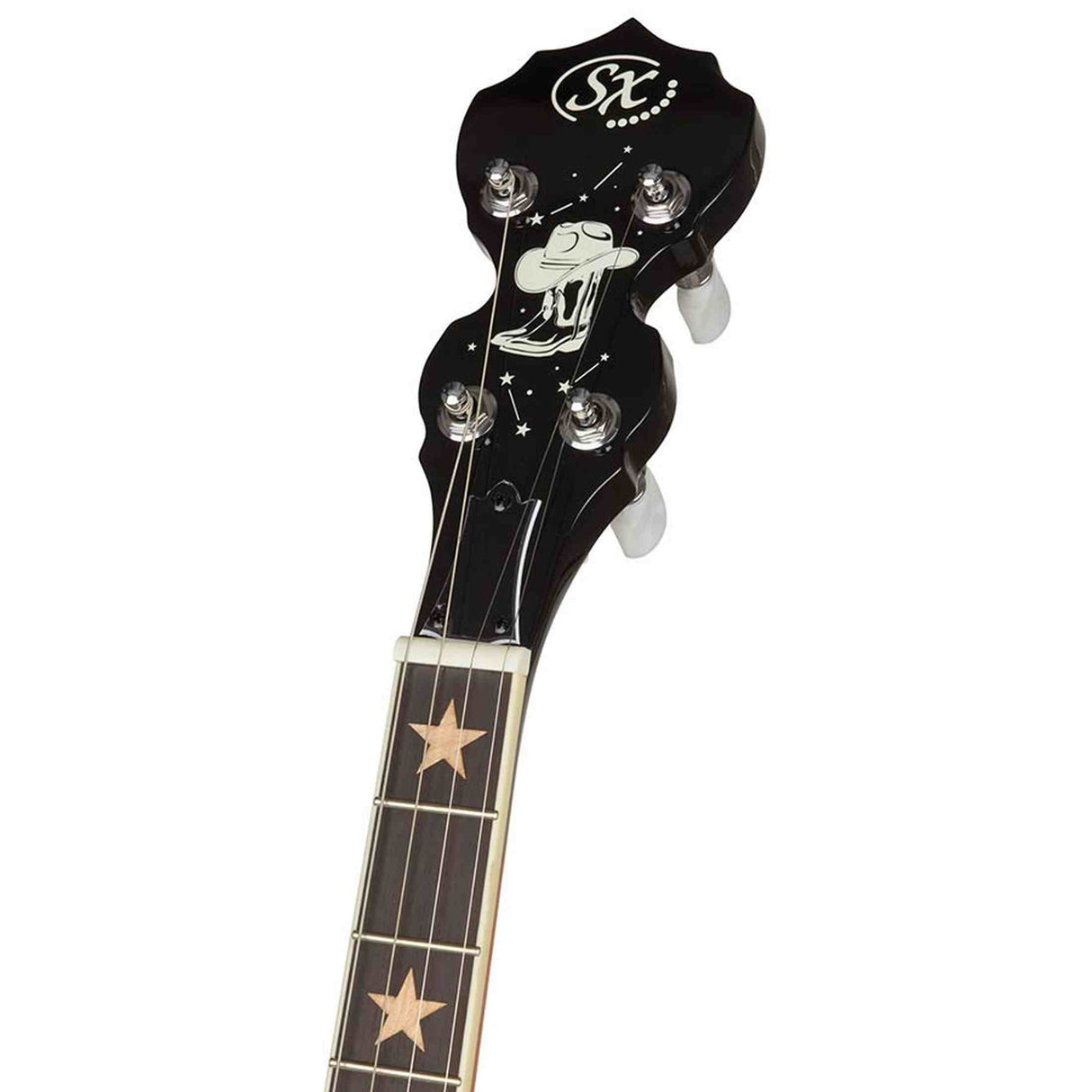 SX BJ554PVS 550 Series Tenor Banjo - 4-snarig, Vintage Sunburst