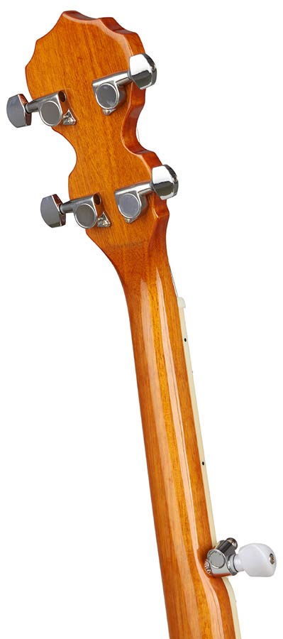 SX BJ565 5-Snarige Bluegrass Banjo 11 Inch Aluminium Rim met Remo Fiberskyn Vel en Gigbag