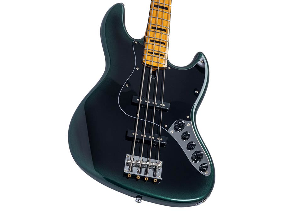Sire V7N A4/DF Marcus Miller 4-snarige Actieve Basgitaar Dark Forest met Elzen Body en Heritage-3 Preamp