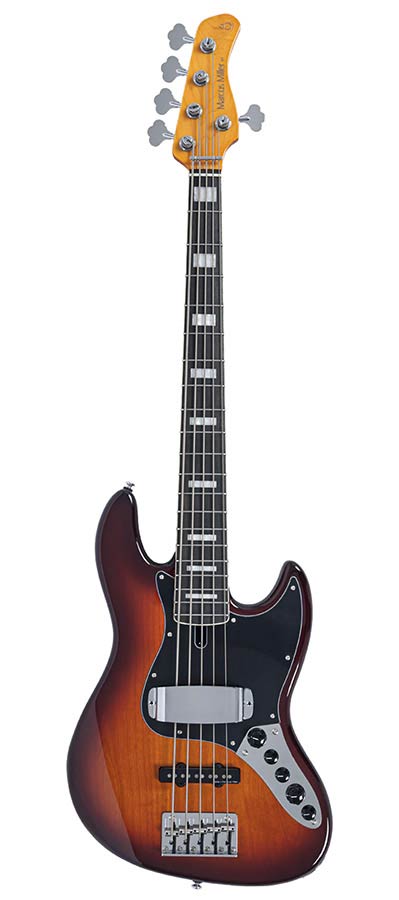 Sire V7N A5/TS Marcus Miller 5-snarige Actieve Basgitaar Tobacco Sunburst met Elzen Body en Heritage-3 Preamp
