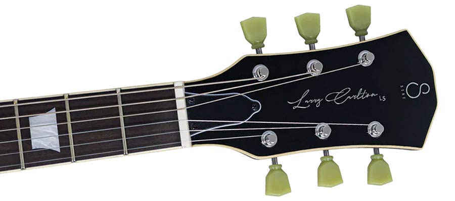 Sire L5/AB Larry Carlton L-Style Elektrische Gitaar Amber Burst met Mahonie Body en Coil Split