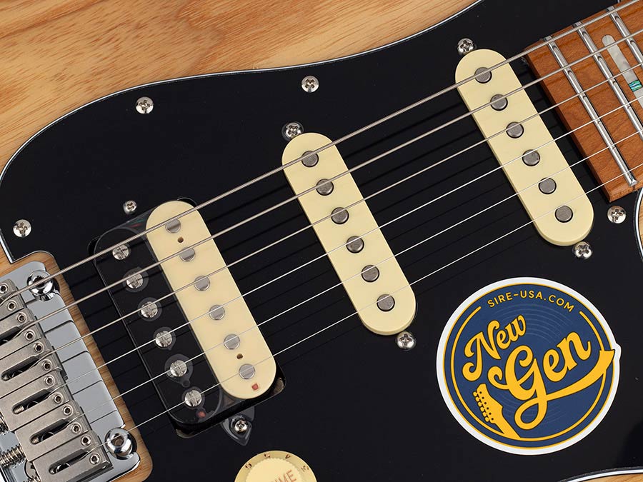 Sire S7S HSS/NT Larry Carlton S-Style Elektrische Gitaar Natural met Swamp Ash Top en Locking Tuners