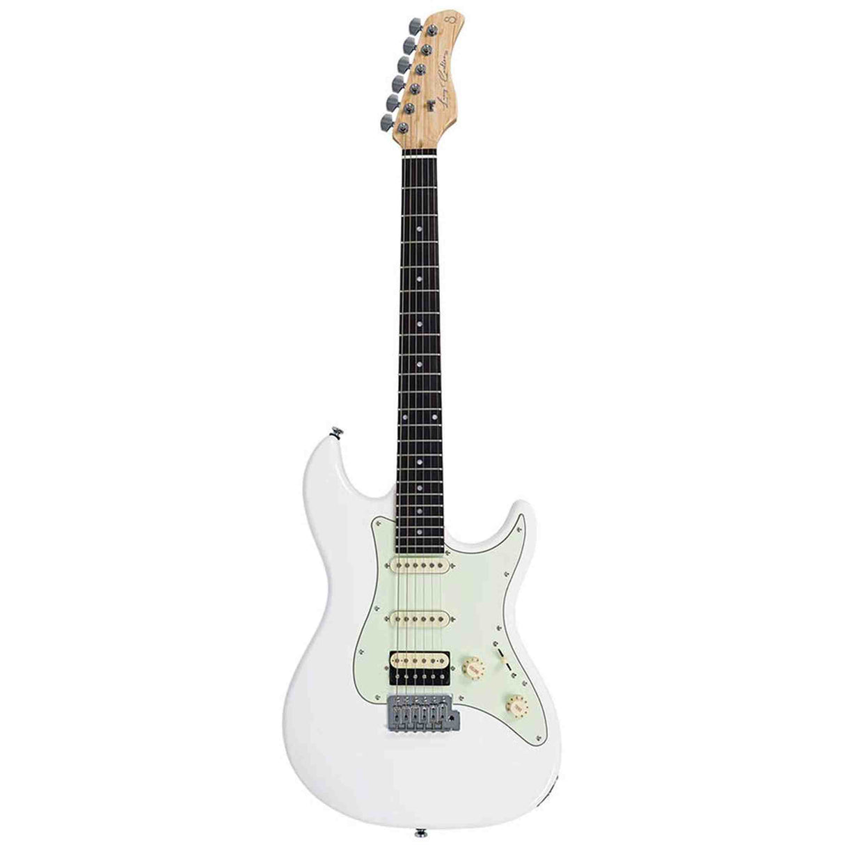 Sire S1 ST-Style Elektrische Gitaar Antique White + NUX Mighty-8 MK2 Versterker