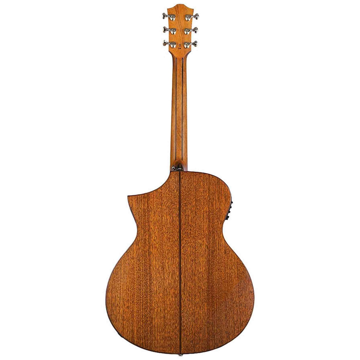 Bromo BAN4CE/BK Denali Series Hillside Auditorium Cutaway gitaar, solid mahogany top, glossy black, heavy duty tas